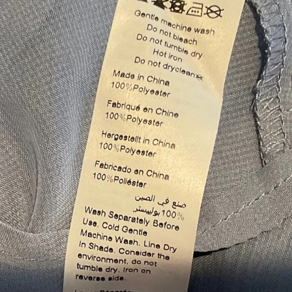 π NWT ~ ARNA YORK Vision Drape longline shirt steel blue in PLUS SIZE 20 π - Picture 8 of 11